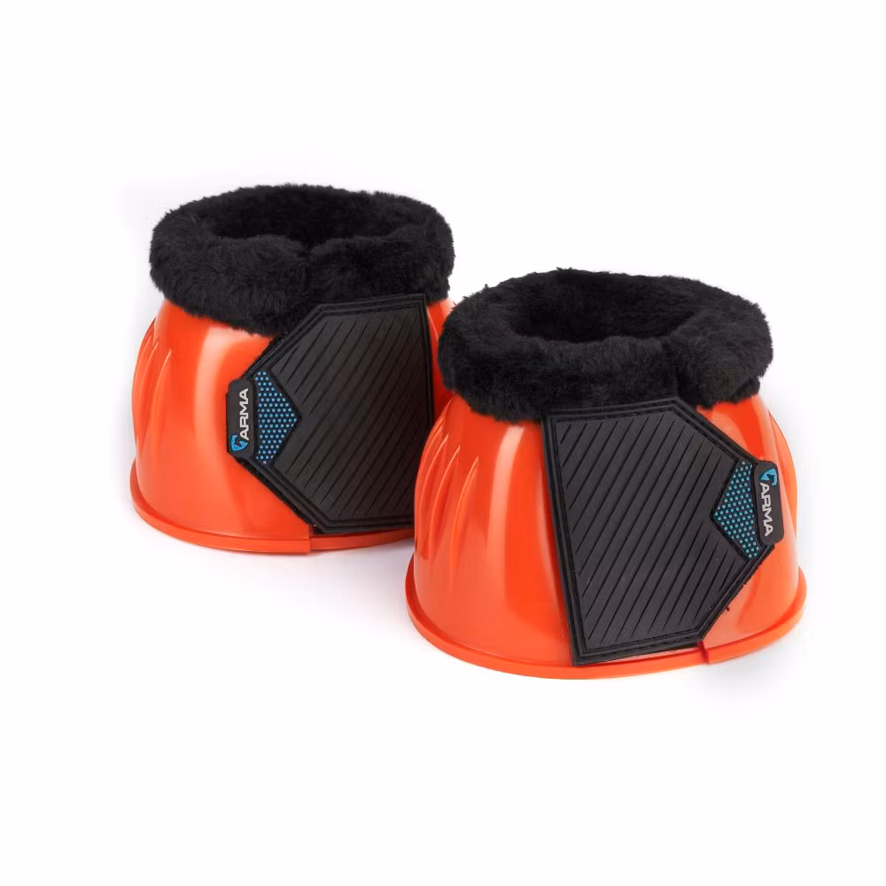 ARMA Glossy PVC Boots Med Fleece Orange
