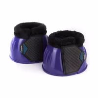 ARMA Glossy PVC Boots Med Fleece Purple