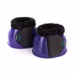 ARMA Glossy PVC Boots Med Fleece Purple