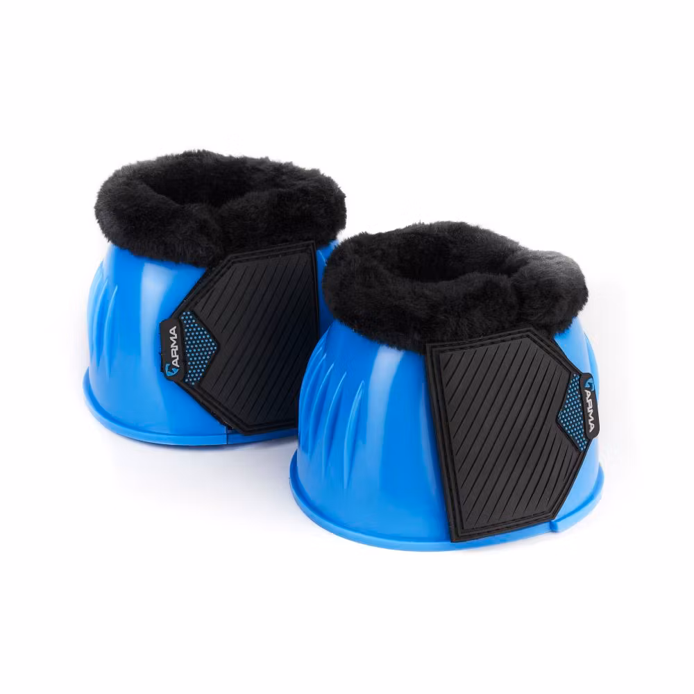 ARMA Glossy PVC Boots Med Fleece Blue