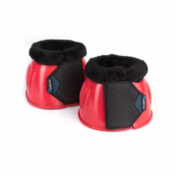 ARMA Glossy PVC Boots Med Fleece Pink