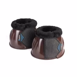 ARMA Glossy PVC Boots Med Fleece Brown