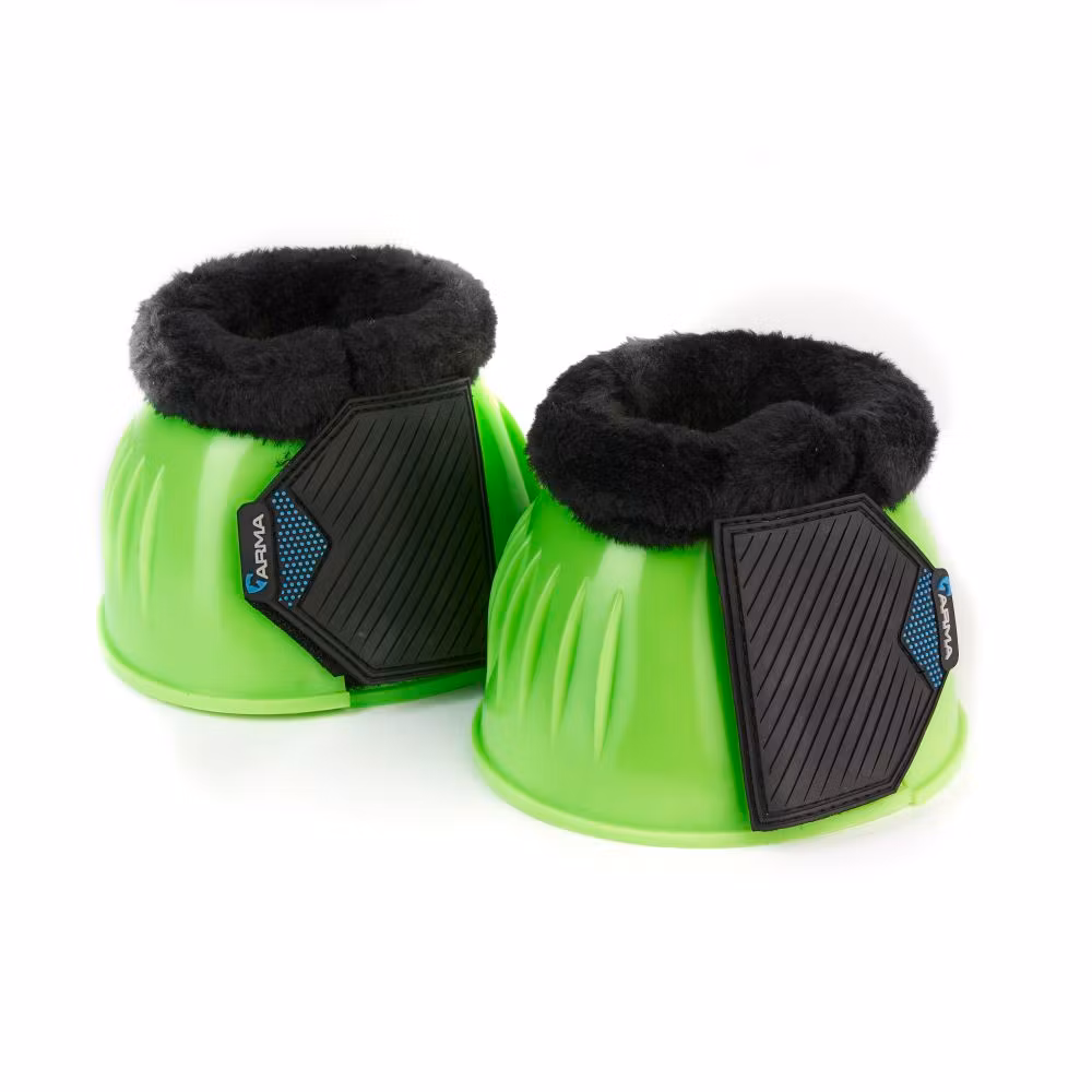 ARMA Glossy PVC Boots Med Fleece Lime