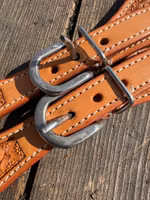 Lady's Spur Strap Basket tooled