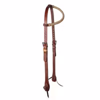 Professional's Choice Rawhide Trimmed 5/8" Single Ear Headstall