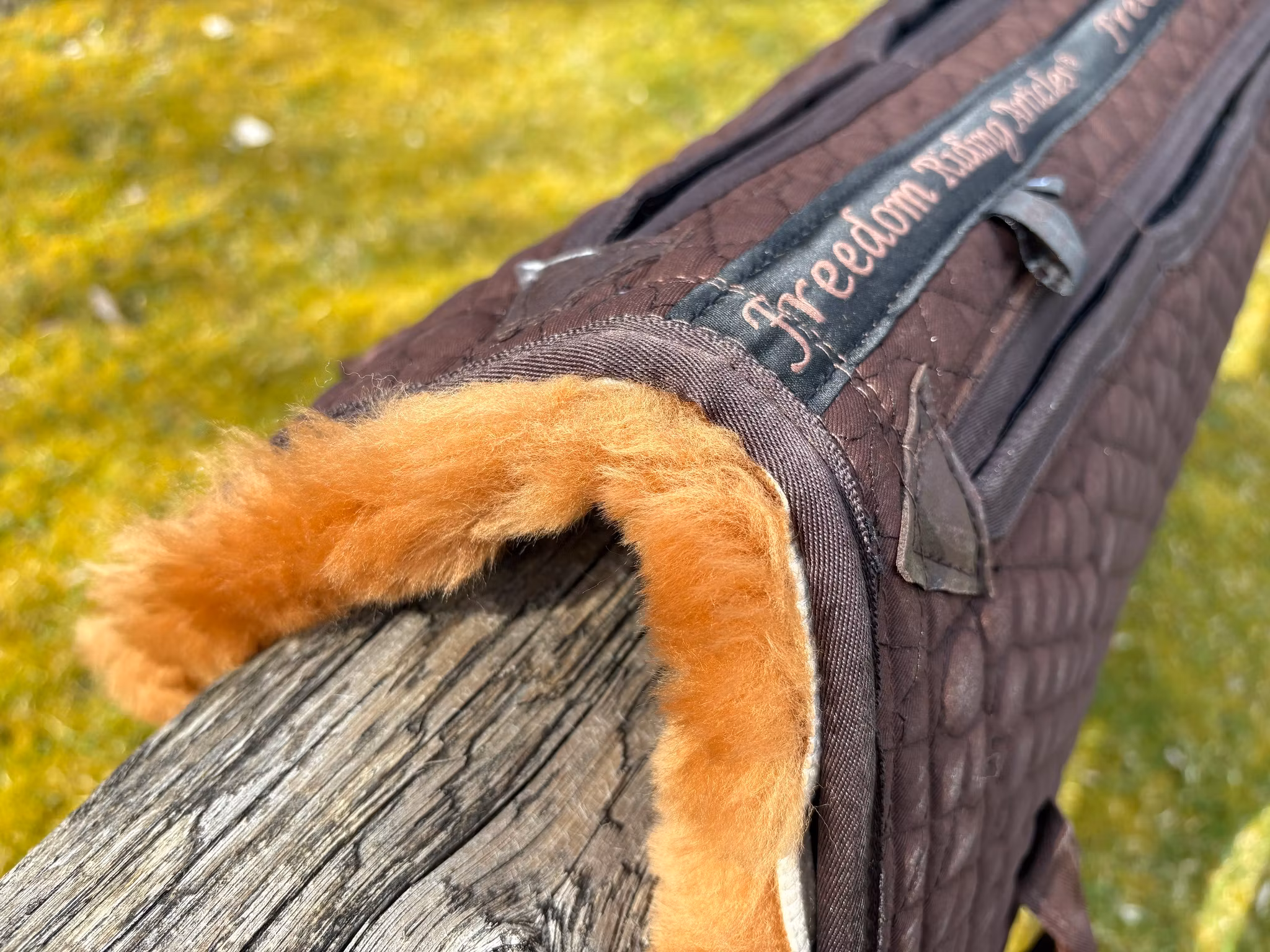 F.R.A. ® Westernpad DeLuxe, undersida av 30 mm lammskinn, (inkl. ilägg) Brun/Cappuchino