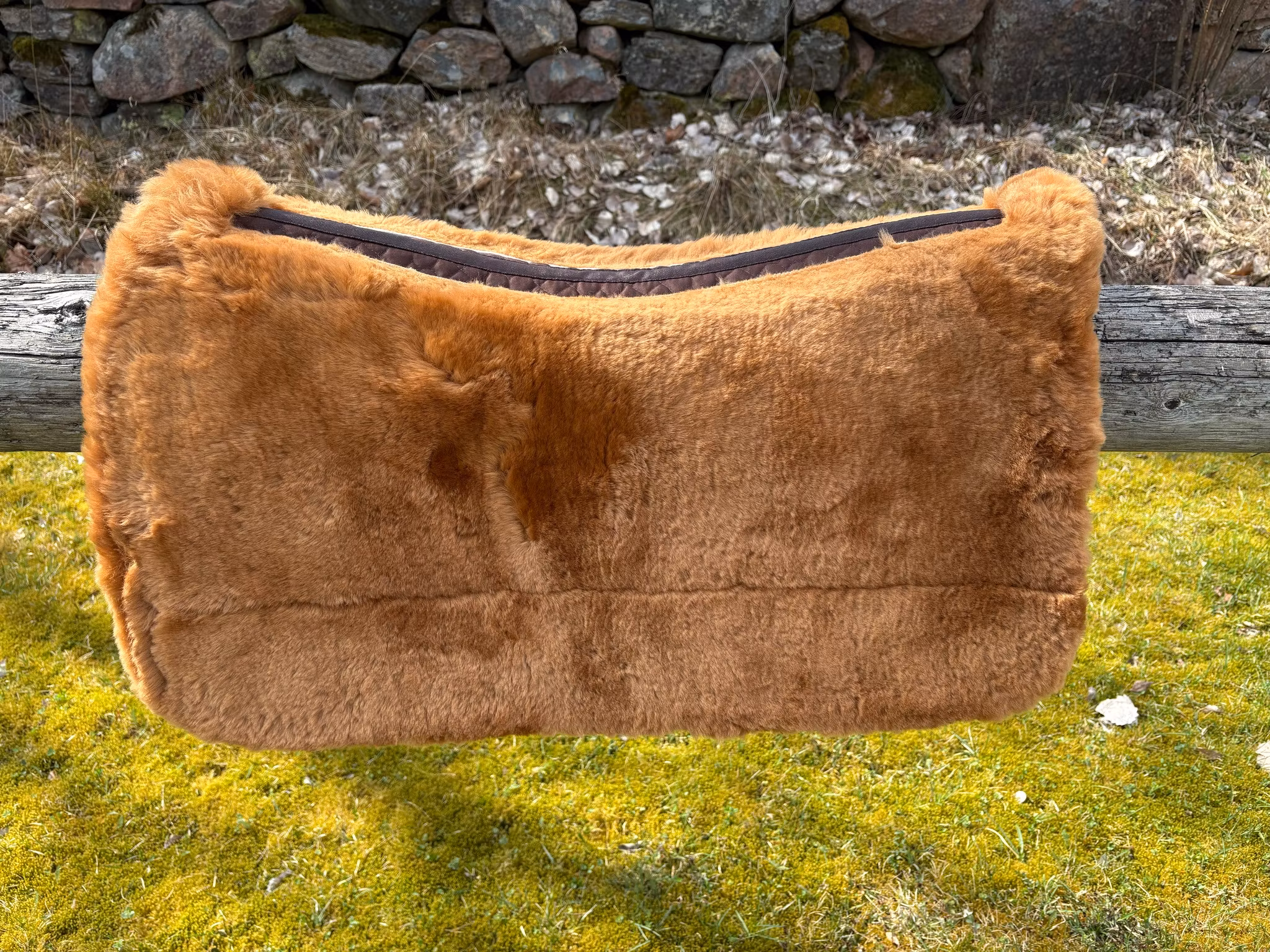 F.R.A. ® Westernpad DeLuxe, undersida av 30 mm lammskinn, (inkl. ilägg) Brun/Cappuchino