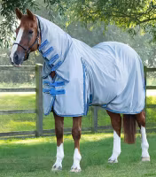 Premier Equine Combo Mesh Air Fly Rug with Surcingles Blue B