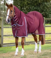 Premier Equine Combo Mesh Air Fly Rug with Surcingles Wine B