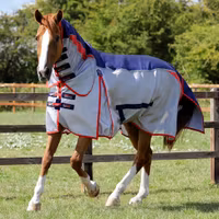 Premier Equine Buster Stay-Dry Super Lite Fly Rug with Surcingles Blue