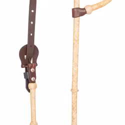 Cashel Rawhide Braided Headstall With Browned Iron Buckle