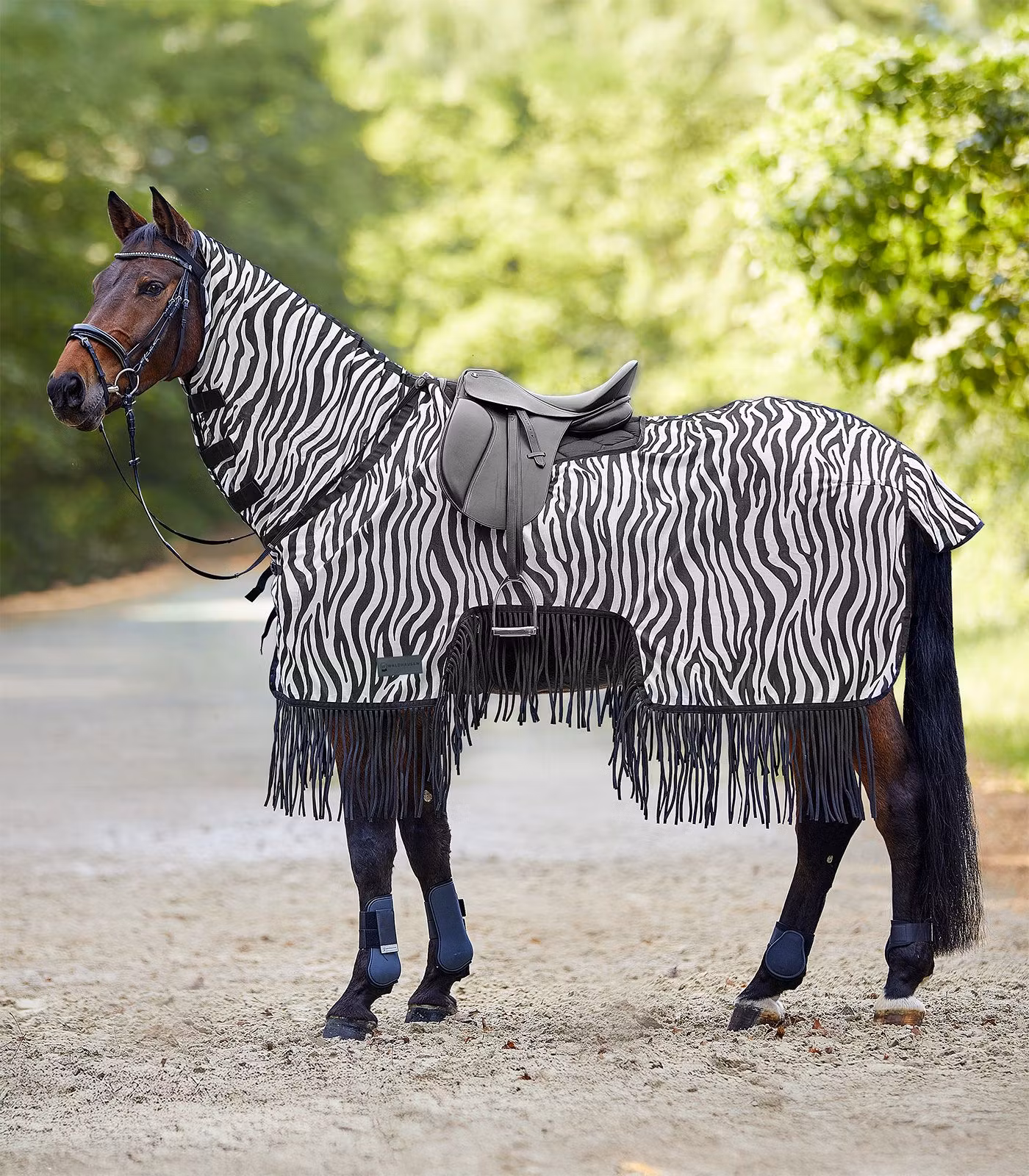 Waldhausen Fly Riding Rug Zebra With Fringes