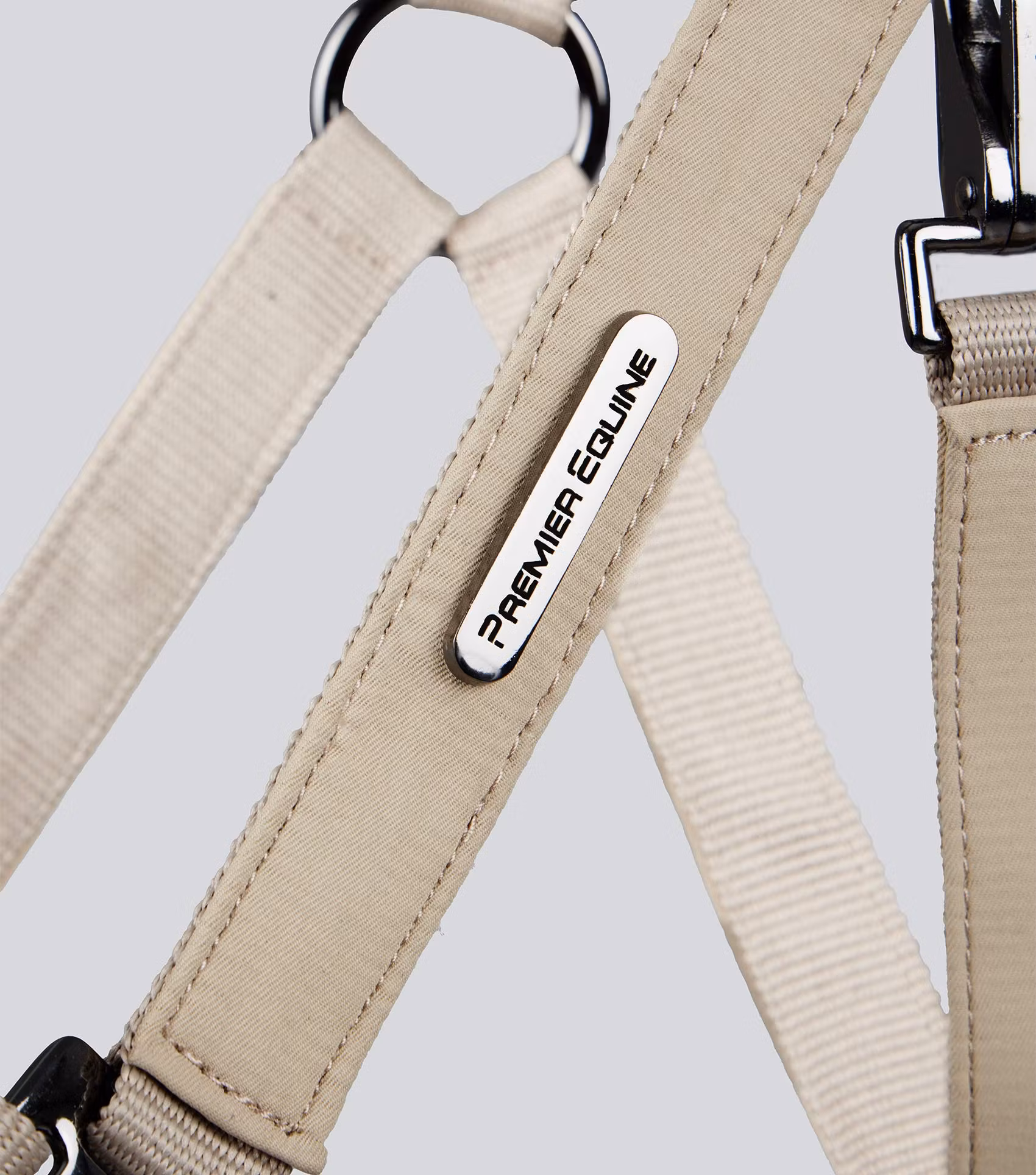 Premier Equine Duco Padded Head Collar With Lead Rope Taupe