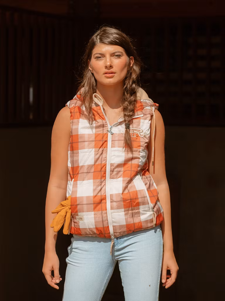 Ranch Girls Hooded Vest PAM Karo Sierra