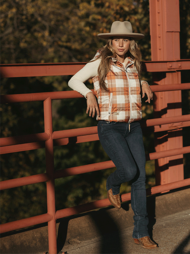 Ranch Girls Hooded Vest PAM Karo Sierra