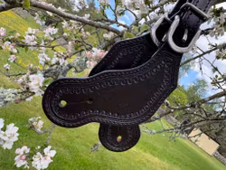 Lady's Spurstrap Dark Oiled Tooled