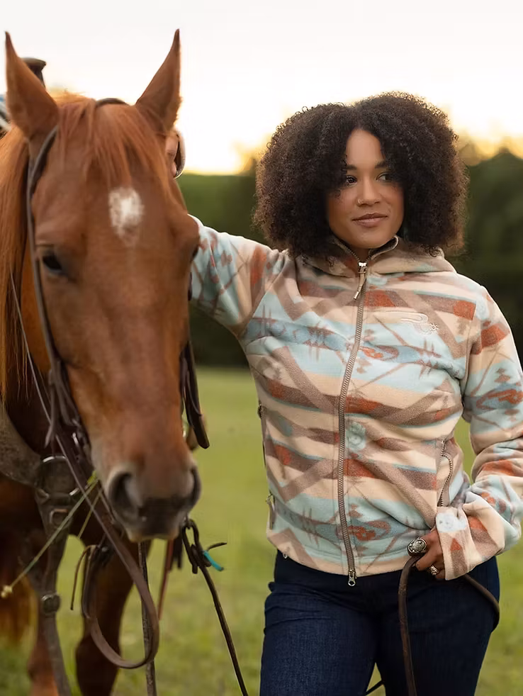 Ranch Girls Polar Fleece Jacket Abby Desert Ice