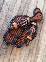 Professional´s Choice Basket Weaver Spur Strap Chestnut/Black Womens