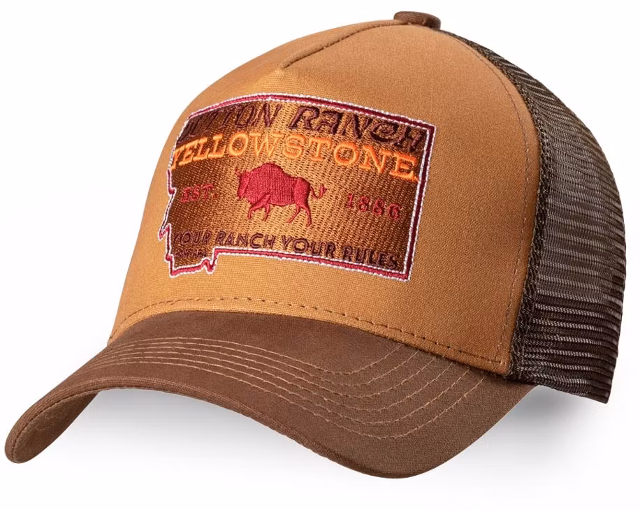 Stars & Stripes Trucker Cap Yellowstone -07