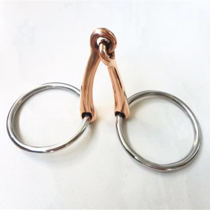 Weaver Professional Ring Snaffle Bit 5" Copper Mouth