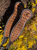 Weaver Floret Tooled Spur Straps