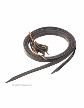 Old World Harness Reins Dark 1/2 tum x 7 feet
