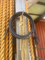 Old World Harness Reins Dark 1/2 tum x 7 feet