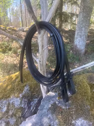 Black harness Reins 5/8 tum x 7 feet