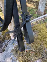 Weaver Black harness Reins 5/8 tum x 7 feet