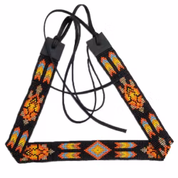Handgjort Pärlat Hattband Native Fire