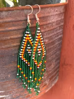 Handgjorda Örhängen Green Seed