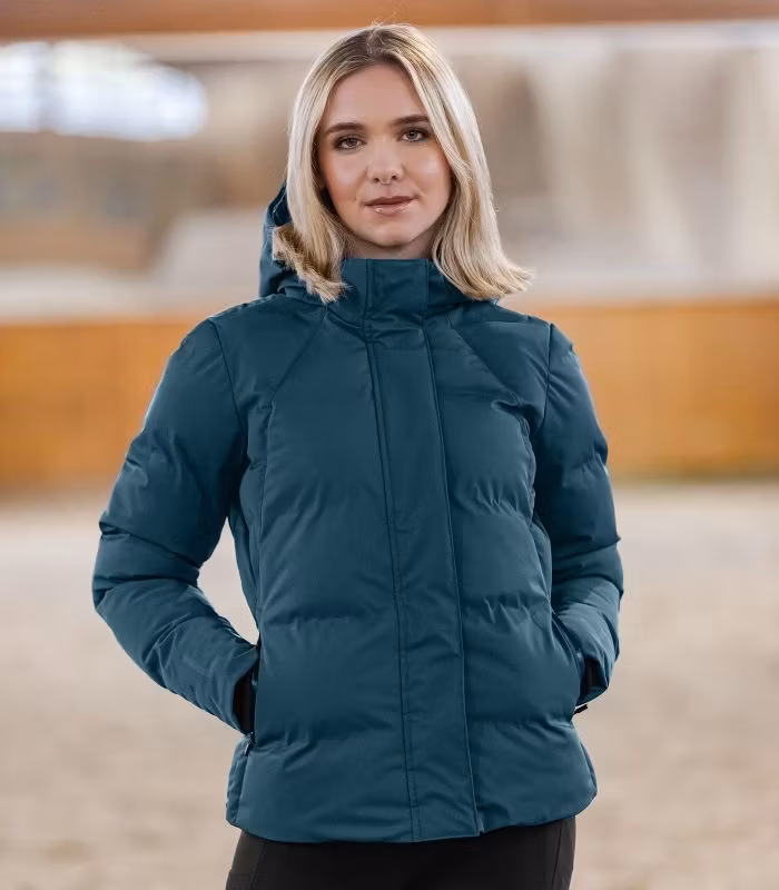 E.L.T Ohio Winter Performance Riding Jacket Petrol Blue