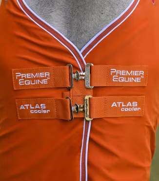 Premier Equine Atlas Horse Cooler Rug Burnt Orange