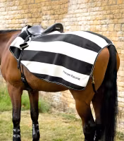 Vellus Horse Fleece Exercise Rug Black/White