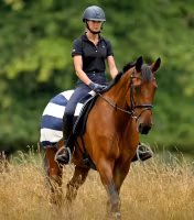 Vellus Horse Fleece Exercise Rug Navy/White