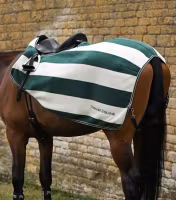 Vellus Horse Fleece Exercise Rug Green/White