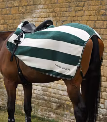 Vellus Horse Fleece Exercise Rug Green/White