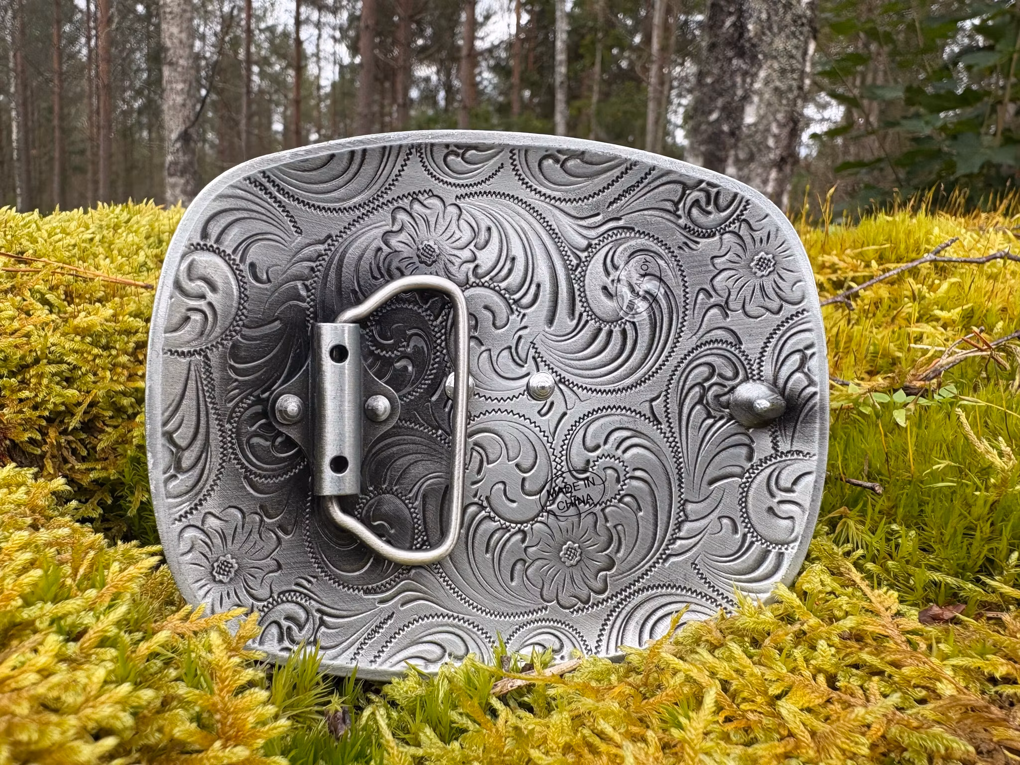 Stars & Stripes Western Buckle GS-612 100% Zinc Alloy