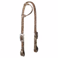 Patterned Poly Headstall Leopard