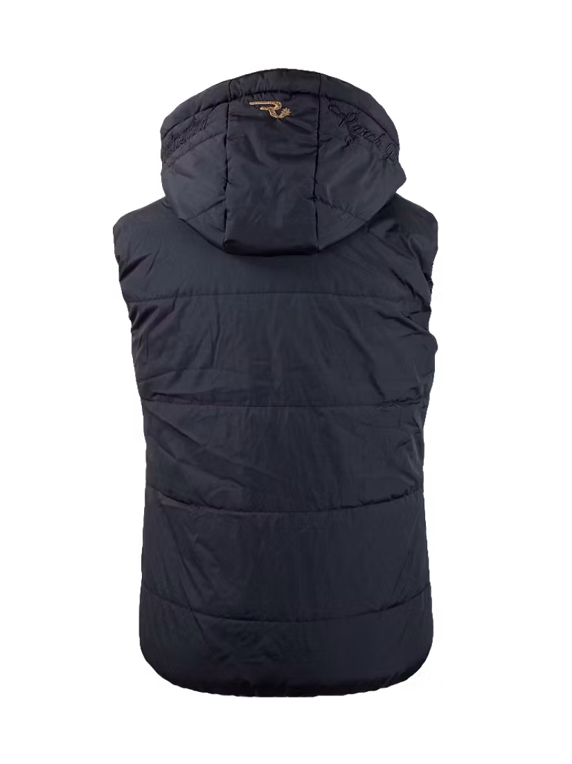 Ranch Girls Hooded Vest PAM Black/Caramel