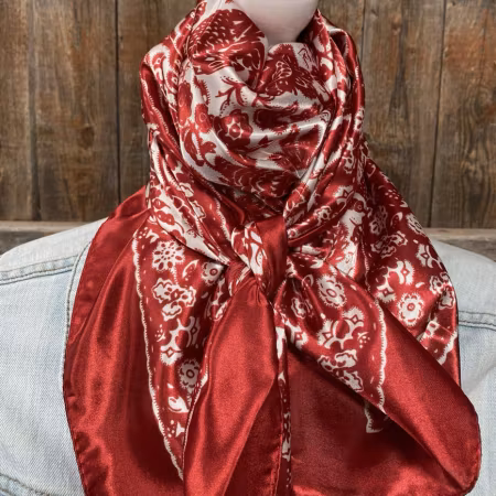 Paisley Wild Rug Deep Red