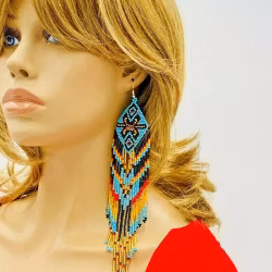 Beads Corner Handmade Extralong Earrings