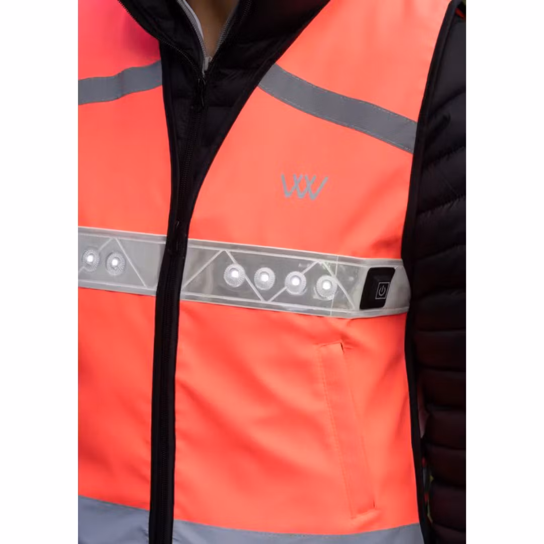 Woof Wear Hi Vis Riding Vest Hi Vis Pink