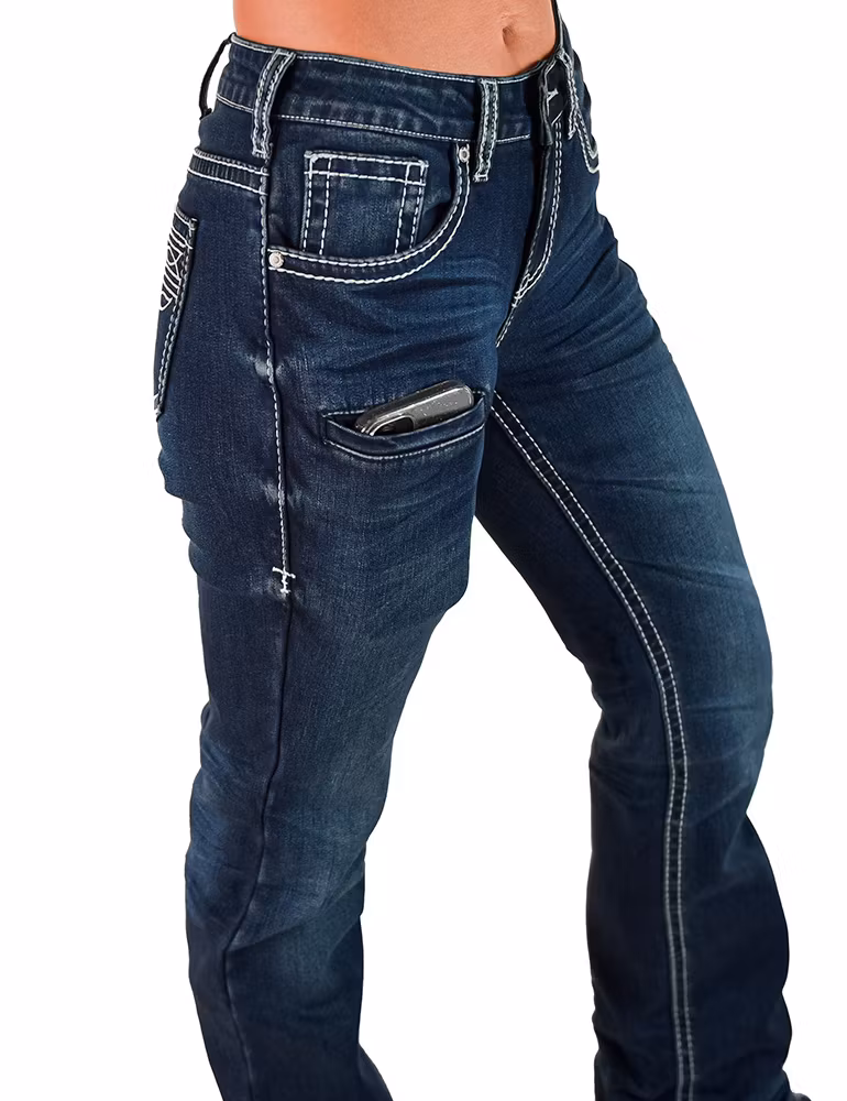 Cowgirl Tuff Co Winter Bootcut Stitch Jeans Regular