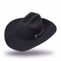 Stars & Stripes Cowboyhat Houston Black 100% Wool felt - Lining 100% Polyester