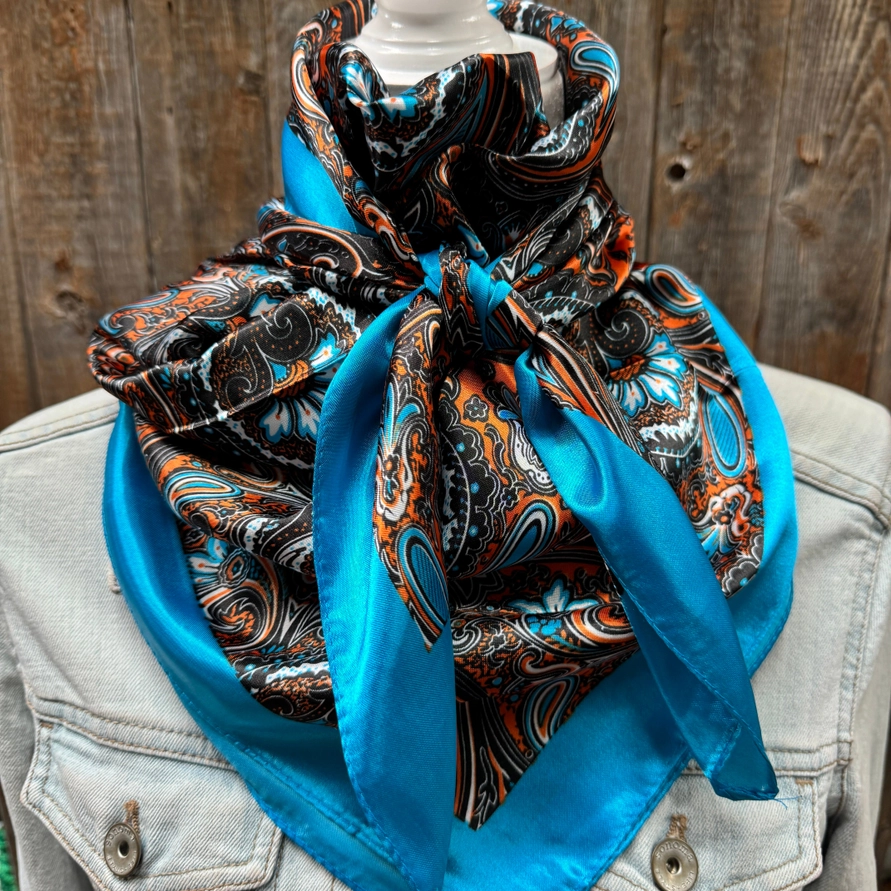 Wild Rag Paisley Blue Floral