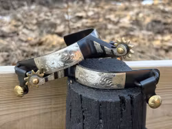 ProMaster Black Steel Spurs Engraving