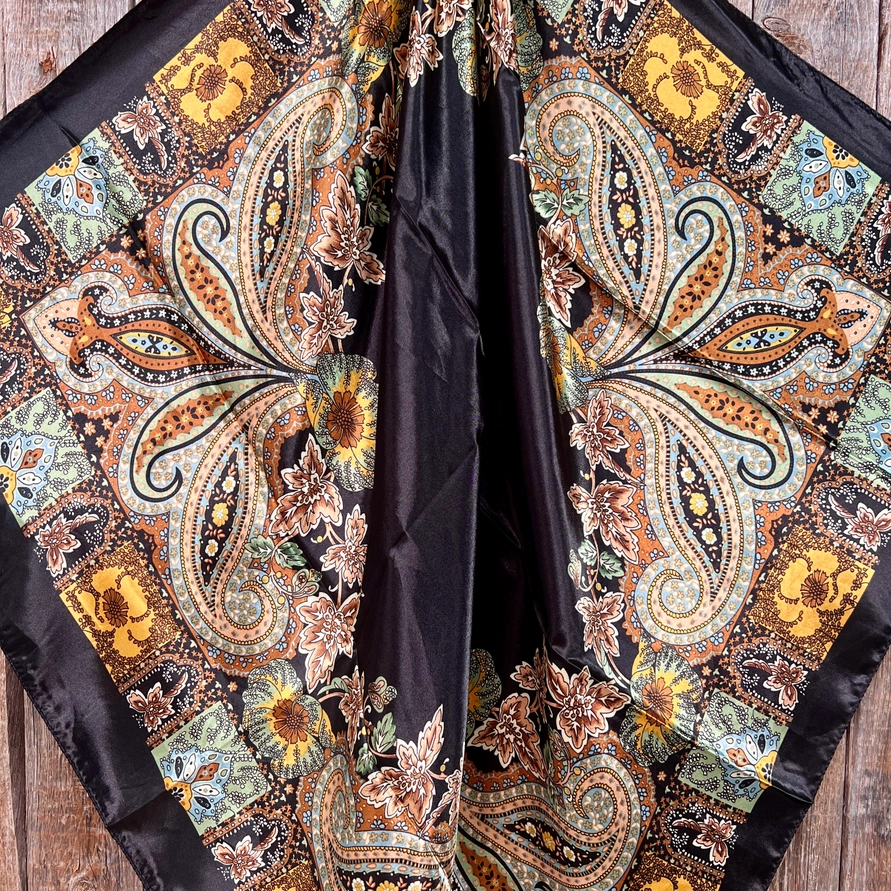 Golden Rod Paisley Wild Rag/Scarf