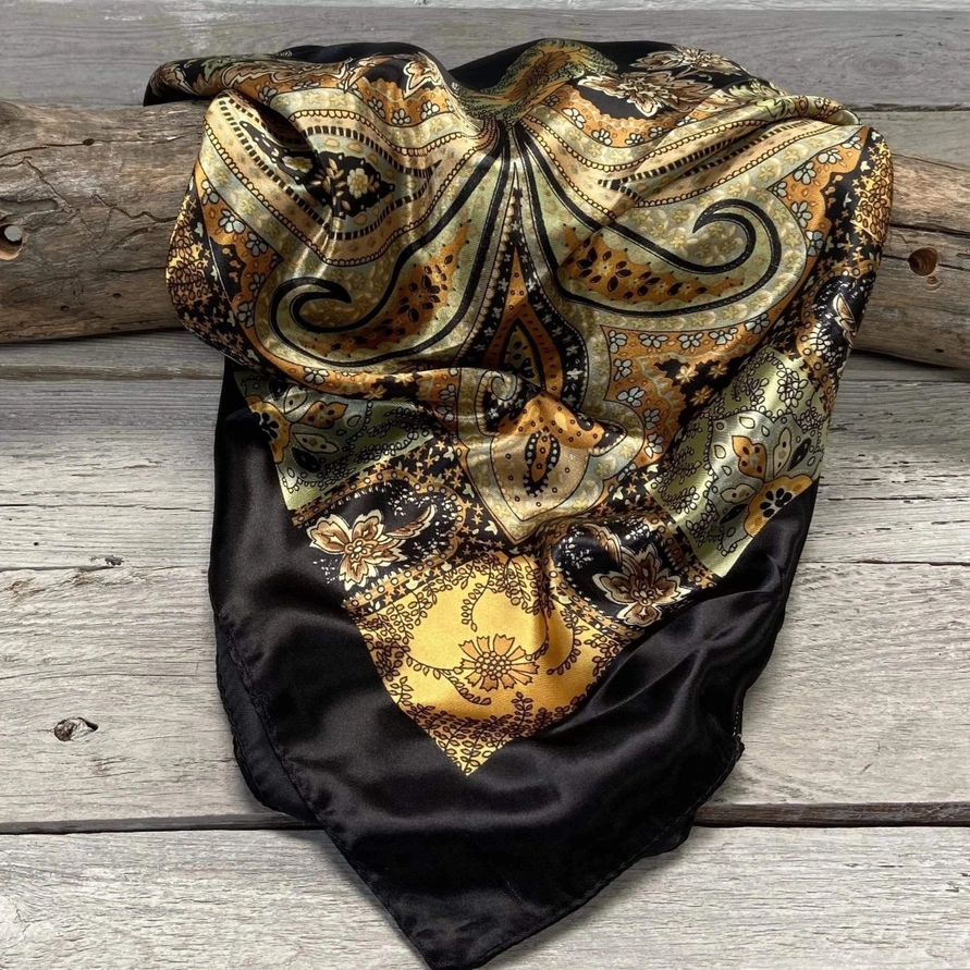 Golden Rod Paisley Wild Rag/Scarf