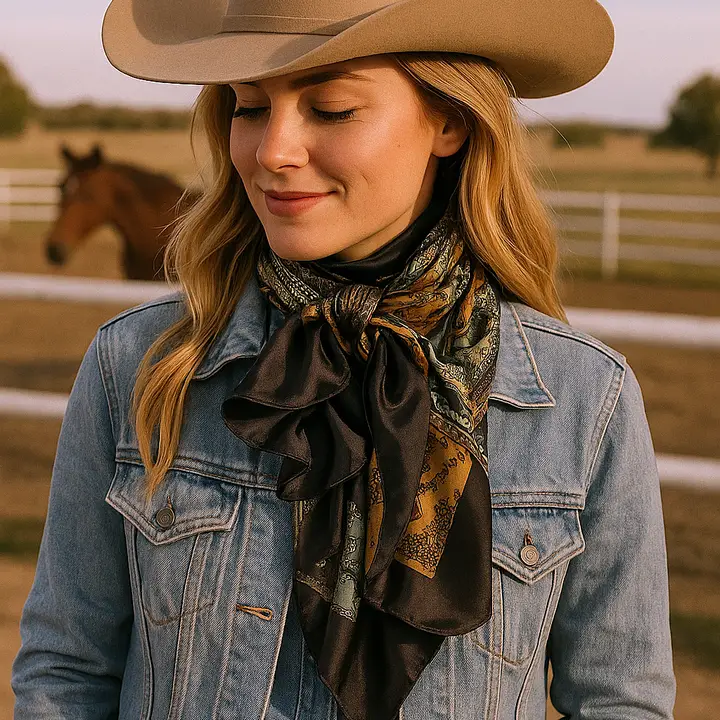 Golden Rod Paisley Wild Rag/Scarf